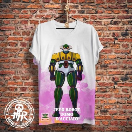 T shirt Jeeg Robot Uomo D'Acciaio